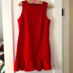 🌟🌟🌟Ruffle hem shift dress